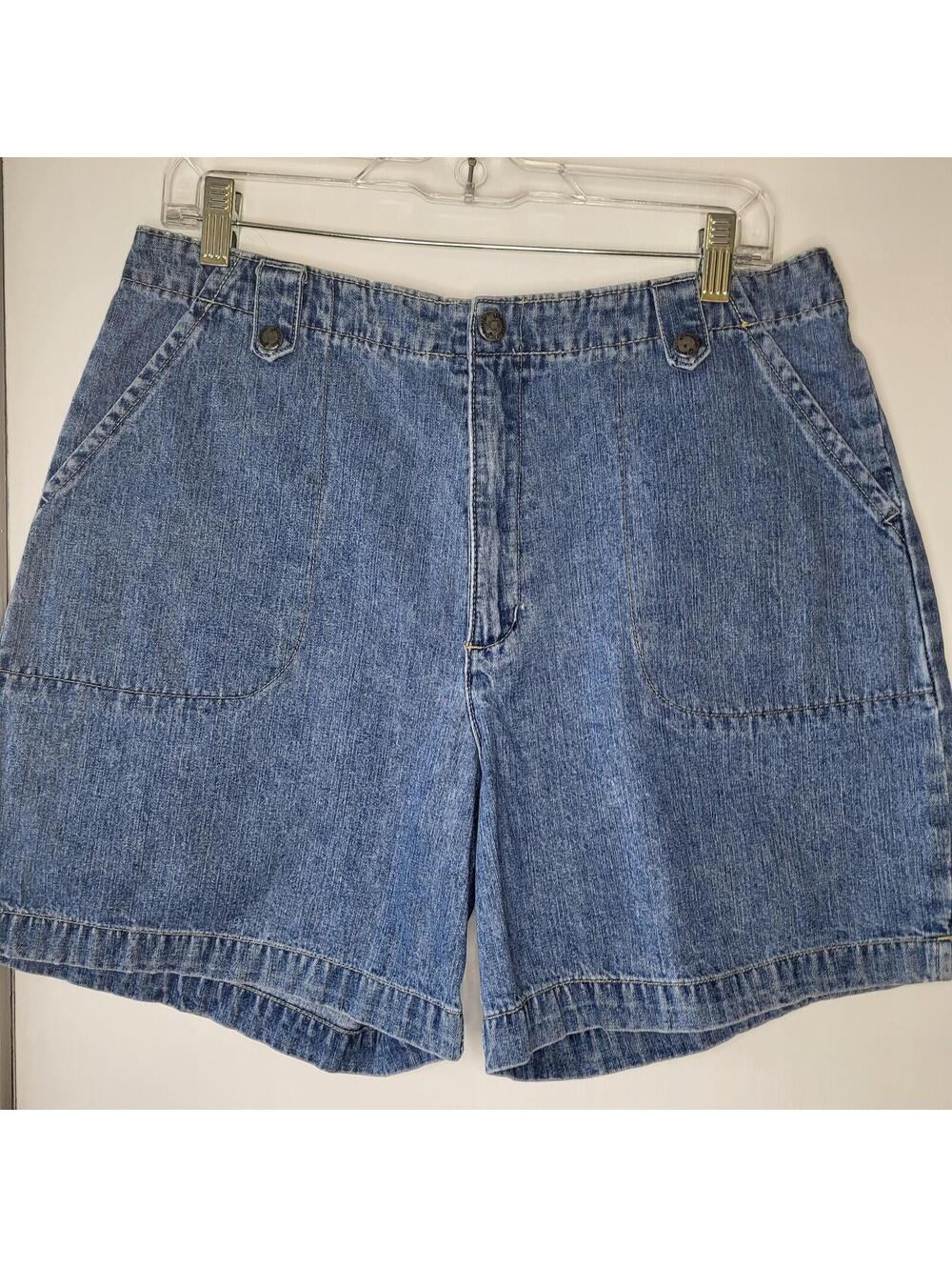 St. John's Bay Light Blue Denim Jean Shorts - Picture 1 of 9